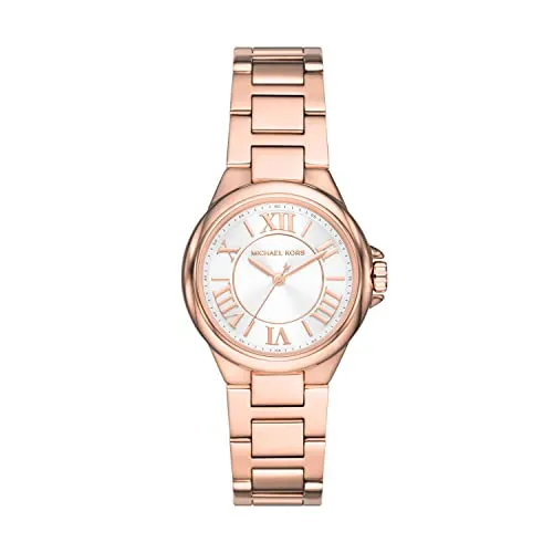 Michael Kors MK7256 Damen Armbanduhr - Elegante Armbanduhr für Damen mit 33-mm-Gehäuse aus Edelstahl, Mineralglas und präzisem 3-Zeiger-Quarzwerk – ideal für stilbewusste Frauen.