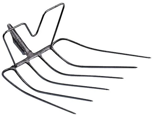 Kerbl Spatengabel Freund-Victoria Häckselgabel Bügelgabel 6 Zinken 43 x 40 cm, effiziente 6 Zinken