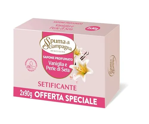 Spuma di Sciampagna Duftende Seife Rose & Vanille, 90 g