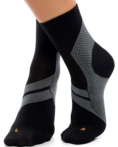 ZaTech Plantarfasziitis Socken, Kompression Socken. Ferse, Knöchel und Fußgewölbe Unterstützung, Sport Kompressionsstrümpfe