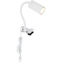 Robby Klemmstrahler Metall Weiß Matt, 1X Gu10 von Globo