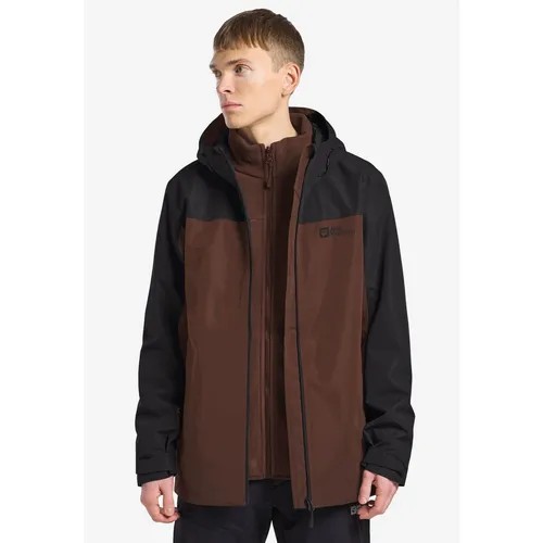 Jack Wolfskin TAUBENBERG 3IN1 JKT M - Funktionsjacke 3-in-1, wasserdicht und atmungsaktiv, ideal für wechselhaftes Wetter und Outdoor-Aktivitäten.