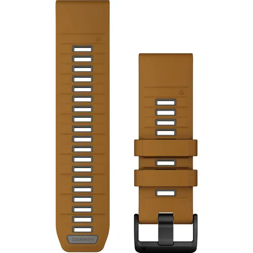 Garmin Silikon 26mm Quickfit Armband für FENIX 8x - Autumn/Kieselgrau - Smartwatch Zubehör mit einfachem Quickfit-System für einen schnellen Wechsel, aus hochwertigem Silikon für hohen Tragekomfort und Langlebigkeit.