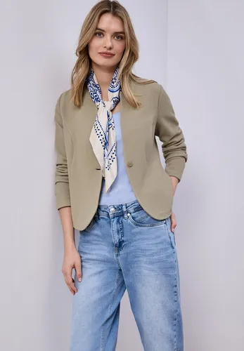 STREET ONE Sweatblazer Jersey beige 42 EU in beige von Street One