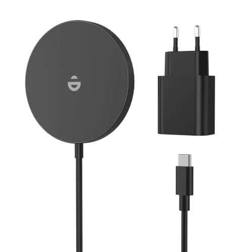 Magnetisches Ladegerät für iPhone 15W Wireless Charger – Induktive Ladestation für iPhone 14/13/12 Pro Max & mehr