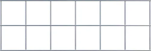 Gitter 10 x 10 cm Maschenweite - Maße: 60 x 20 cm von Gabiona