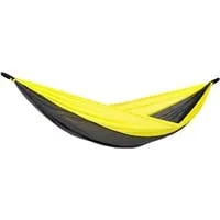 Adventure Hammock Yellowstone AZ-1030413 - Camping-Hängematte gelb/schwarz - Hängematte für Outdoor-Abenteuer mit einer Liegefläche von 275 x 140 cm und einer belastbaren Konstruktion bis 150 kg.
