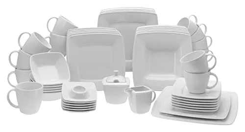 Kombiservice (49-tlg) CreaTable Porzellan - Komplett-Service aus hochwertigem Porzellan, umfangreiches Set mit 49 Teilen für festliche Anlässe und den täglichen Gebrauch.