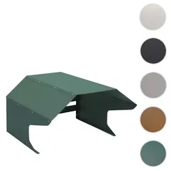 Mendler Mähroboter-Garage HWC-L43 - Mähroboterzubehör mit witterungsgeschütztem Unterstand aus robustem Metall, verlängert die Lebensdauer Ihres Rasenmähers und schützt vor Witterungseinflüssen.