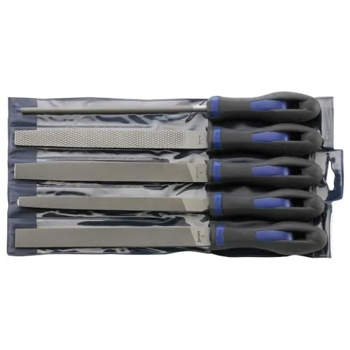 Forum Werkstattfeilen-Satz 250 mm, H2 5-teilig - Feilen Set mit 5 hochwertigen Werkstattfeilen für präzise Arbeiten und lange Haltbarkeit, ideal für Profis und Heimwerker.