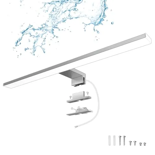 DILUMEN LED Spiegellampe Bad 50cm 1200lm Spiegelleuchte 15W Badleuchte Neutralweiß 4000k,Spiegellampen Spiegel Badezimmerschrank 230V,Badspiegelleuchten Badezimmerspiegel IP44