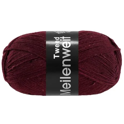 MEILENWEIT 100g Tweed 179 - Burgund