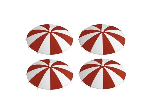 Hansi 4 x Glasabdeckung Trinkglas-Deckel