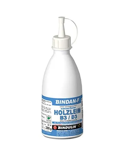Bindan-F Holzleim D3 280 g Flasche inkl. 1 Leimspachtel