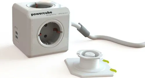 Dr. Bott Allocacoc PowerCube DuoUSB Extended 3 m, 4x Verteiler, 230V Schuko, 18547