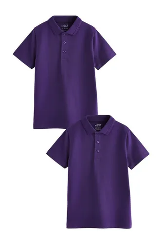 Next Poloshirt Schul-Poloshirts aus Baumwolle im 2er-Pack (2-tlg)