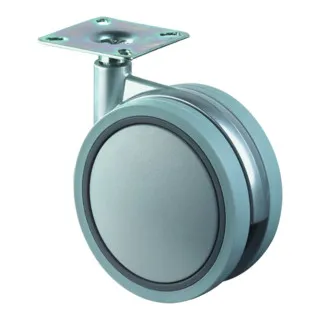 BS Rollen Kunststoff Doppelrolle F328.075 Raddurchmesser 75 mm