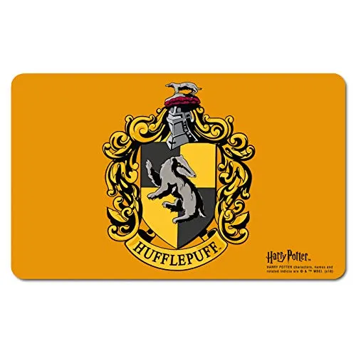 Logoshirt® Harry Potter I Hufflepuff I Wappen I Logo I Frühstücksbrettchen I Schneidebrett I 23x14cm I spülmaschinenfest & hitzebeständig I Lizenziertes Originaldesign