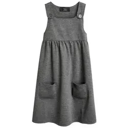 Next Latzkleid Jersey-Trägerkleid grau 122 (7J) in grau von NEXT