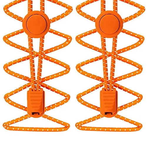 Elastische Schnürsenkel, Schnellschnürsystem, YOCZOX 120cm Gummischnüre, Schnellschnürsystem Locks Speed Locks, komfort Senkel mit Schnellverschluss ohne zu binden, Ideal für verschiedene Schuhe 1Paar