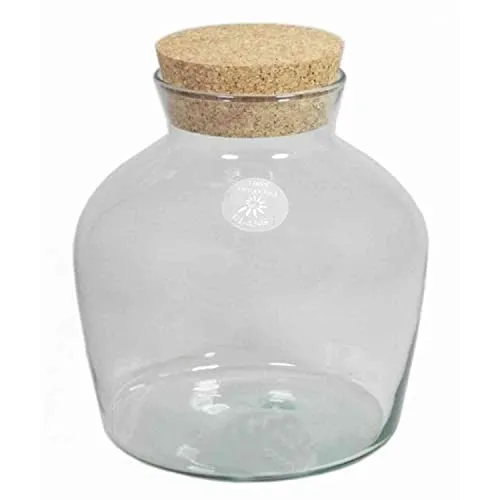 INNA-Glas Vorratsdose Dieter mit Korkdeckel, 25cm - Stilvolle Vorratsdose aus klarem Glas mit Korkdeckel, ideal zur Aufbewahrung von Lebensmitteln. Perfekt für Ordnung in der Küche und ein dekorativer Blickfang.