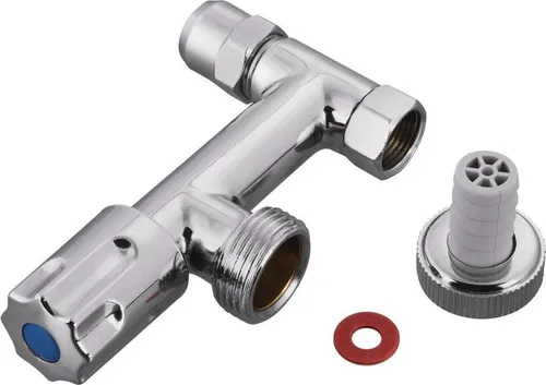 Xavax Maschinenanschluss mit Zubehör 1 St. - Waschmaschinen- & Trocknerteile, mit einzeln absperrbarem Schlauchanschluss für flexible Nutzung und einfache Installation.