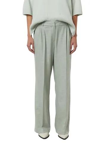 comma Stoffhose meliert mit geradem Bein in LIGHT KHAKI Größe 40