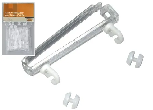 Schlaufenschalgleiter mit Röllchen transparent von Gardinenzubehör