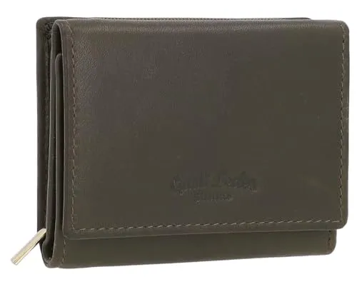 Gusti Geldbörse Leder - August Mini Portemonnaie für Damen und Herren in Grün - Damen-Geldbörsen mit RFID-Schutz für sichere Aufbewahrung von Karten, aus hochwertigem Leder, das sich mit der Zeit anpasst und einzigartig wird.