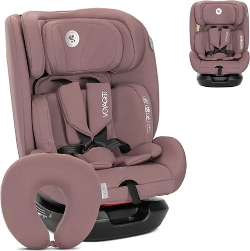 Lorelli Auto Kindersitz Voyager - Mitwachsender i-Size Autositz 0-36 kg (Rosa) - Kindersitze: Wächst mit Ihrem Kind von Geburt bis Schulalter, bietet höchsten Komfort und Sicherheit mit atmungsaktiven Materialien und einfachem Einbau.