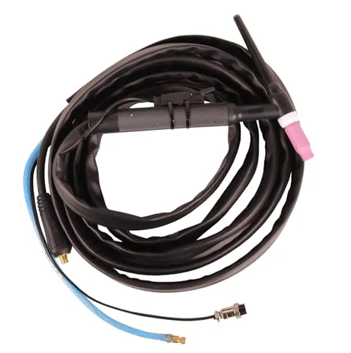 WELDINGER WP26 flex 4m WIG Schlauchpaket mit Vario Griffschalter - Das WELDINGER WIG-Schlauchpaket WP26 flex bietet ein 4 m langes Kabel und einen flexiblen Kopf. Ideal für präzises Schweißen, schützt der Gummi-Außenschutzschlauch vor Spritzern und mechanischen Einflüssen.