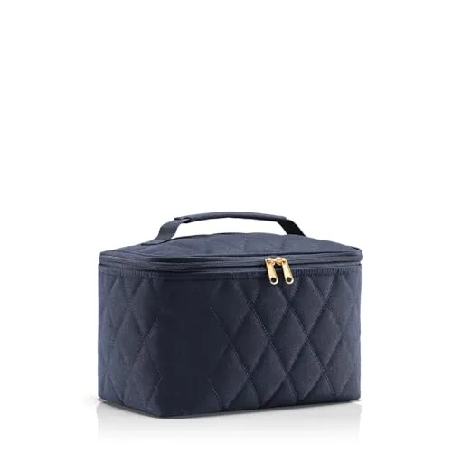 reisenthel Kulturbeutel cosmetic case rhombus midnight gold blau - Geräumiger und stilvoller Reisebegleiter für perfekte Organisation Ihrer Kosmetikartikel