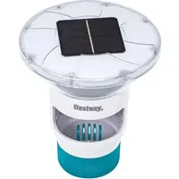 Bestway Dosierschwimmer SolarGlow mit LED für Poolreinigung - Effizienter Dosierschwimmer für die einfache Chlorverteilung im Pool. Mit solarbetriebenen LEDs sorgt er für eine ansprechende Beleuchtung und unterstützt die Pflege Ihres Pools.