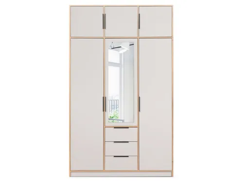 Beautysofa Kleiderschrank LIVO mit Spiegel – Eleganter Design-Schrank für Schlafzimmer oder Flur - Der Kleiderschrank LIVO (Breite: 149 cm) vereint modernes Design mit Funktionalität. Die Spiegelfront vergrößert optisch den Raum und der optionale Aufsatz sorgt für zusätzlichen Stauraum. Ideal für stilvolle Innenräume.