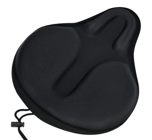 Roysmart Bequemer Fahrradsattel Herren & Damen, Extra Breit Weich Gel Fahrrad Sattel, Universal Ersatz Fahrradsitz für Cityrad, Rennrad, MTB, Ebike, Heimtrainer