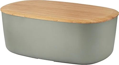 RIG-TIG by Stelton Z00038-3 Box-It Brotkasten - Eleganter Brotkasten aus Melamin und Bambus, mit modernem Design von Jehs und Laub, ideal für eine stilvolle Aufbewahrung von Brot.
