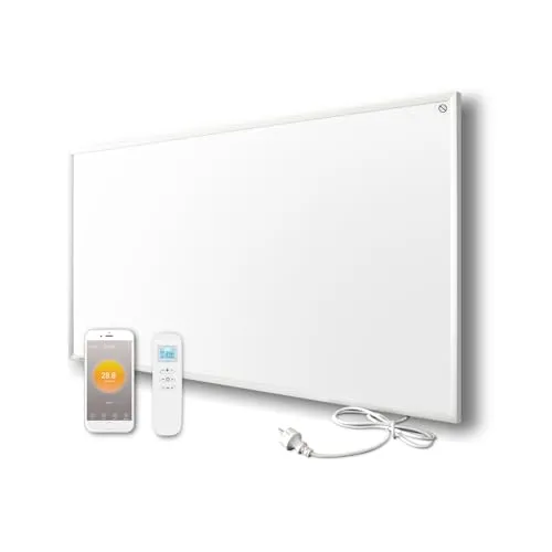 Byecold Infrarotheizung mit Thermostat 700 Watt, App Fernbedienung Steuerung, Infrarot wandmontage Elektroheizung Energiesparende, Wandheizung Heizpaneel Elektrisch Energiesparend Überhitzungsschutz