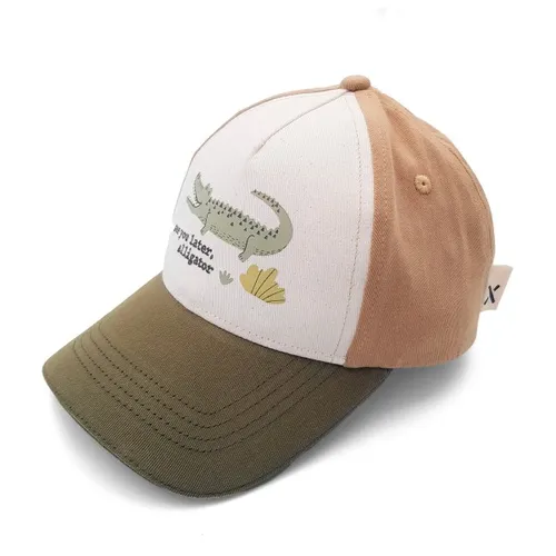 maximo - Boy's Cap Krokodil Klettverschluss - Cap Gr 53-55 cm braun