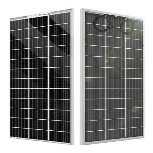 ECO-WORTHY Bifaziales Solarpanel120W 18V, Monokristallin Solarmodul für 12V Batterien, Photovoltaik, Solarpanel 12v ideal für Wohnmobil, Balkonanlage, Gartenhäuse, Boot