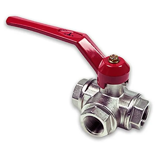 Messing 3-Wege Kugelhahn 3/4'' (DN 20) mit T Bohrung