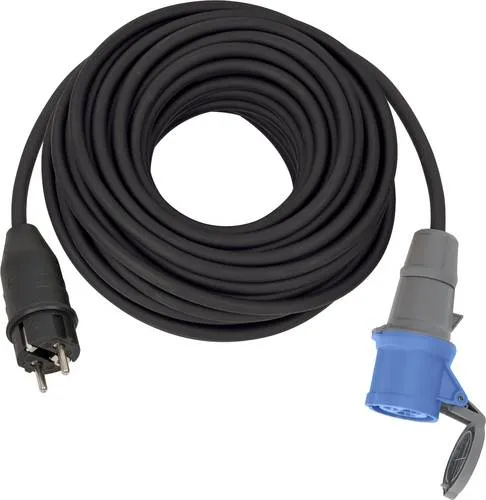 Brennenstuhl 1132910100 Strom Verlängerungskabel 25 m - CEE-Verlängerungskabel für den Außenbereich, extrem robust und spritzwassergeschützt (IP44), ideal für den ständigen Einsatz. Made in Germany.