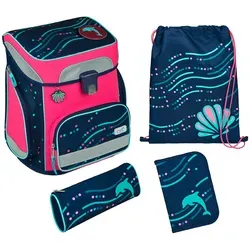 Scooli Easy Fit Schulranzen Set - Ergonomischer Tornister für Grundschüler - Viel Platz mit 18 Litern Volumen und durchdachtem Design für höchsten Komfort. Inklusive praktischem Zubehör und kinderleichtem Magnetschloss – ideal für den Schulalltag.