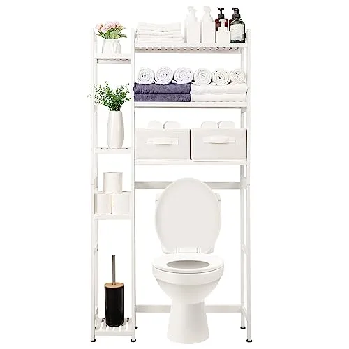 Yorbay Toilettenregal mit 2 Körben