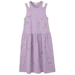 s.Oliver Junior AOP Kleid mit Cut Outs in lila von s.Oliver