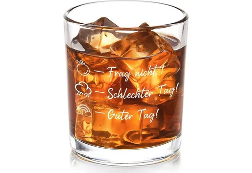 Whiskyglas mit Gravur – Lustige Geschenke für Männer 10oz - Individuell graviertes Whiskyglas mit humorvollen Sprüchen für jeden Anlass. Hergestellt aus robustem Kristallglas, spülmaschinenfest und ideal für besondere Geschenke zu Geburtstagen oder Hochzeiten.