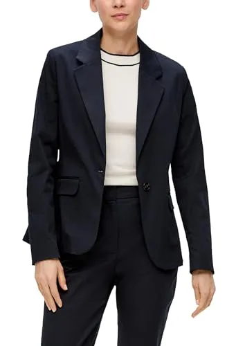 s.Oliver BLACK LABEL Blazer 5959, taillierte Passform - Eleganter Blazer für Damen mit Reverskragen und taillierter Passform, ideal für schicke Anlässe oder das Büro.