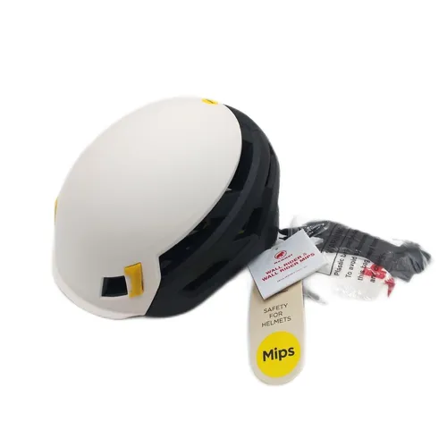 Mammut Wall Rider MIPS Helm - Kletterhelm mit MIPS-Technologie für optimalen Schutz, ideal für Outdoor-Abenteuer und Kletteraktivitäten, Größe 52-57 cm, Farbe Weiß.
