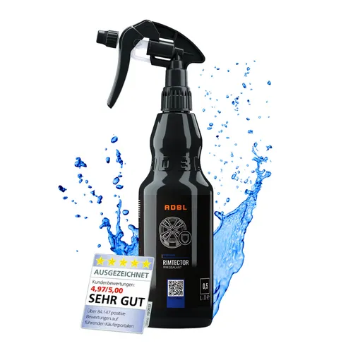 ADBL Rimtector Felgendetailer mit Canyon Trigger 1L Felgenversiegelung