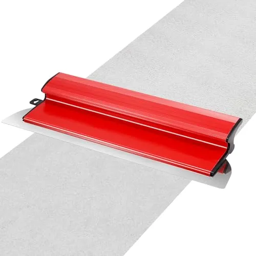 Flächenspachtel Set, Spachtel Werkzeug 40cm Teigschaber Edelstahl mit Kunststoffgriff Ergonomischem Z Spachtel, Z-Förmigem Griffdesign Glättspachtel für Anwendungen Trockenbau Verputzer
