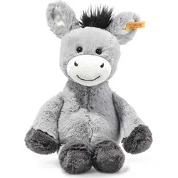 Steiff Soft Cuddly Friends Dinkie Esel 30 cm - Kuscheliger Begleiter - Kuscheltiere - Weicher Dinkie Esel aus hochwertigem Plüsch, ideal für Babys, fördert das Greifen und Tasten, waschmaschinenfest bei 30° C.